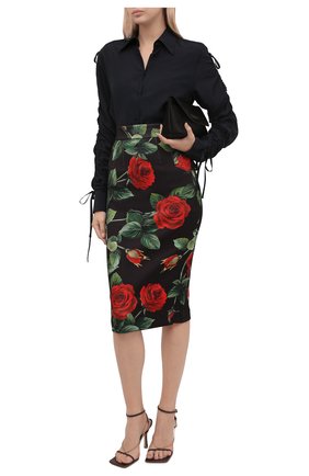 Женская юбка DOLCE & GABBANA разноцветного цвета по цене 66200 руб., арт. F4B6VT/FSSF2 | Фото 2 Женская юбка DOLCE & GABBANA разноцветного цвета, арт. F4B6VT/FSSF2 | Фото 2 (Материал внешний: Синтетический материал; Стили: Гламурный; Женское Кросс-КТ: Юбка-одежда, Юбка-карандаш; Длина Ж (юбки, платья, шорты): До колена)