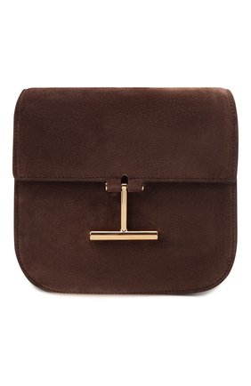 Женская сумка tara mini TOM FORD темно-коричневого цвета по цене 121000 руб., арт. L1502T-LCL209 | Фото 1 Женская сумка tara mini TOM FORD темно-коричневого цвета, арт. L1502T-LCL209 | Фото 1 (Ремень/цепочка: На ремешке; Размер: mini; Материал: Натуральная кожа, Натуральная замша; Сумки-технические: Сумки через плечо)