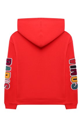 Детский хлопковое худи SONIA RYKIEL ENFANT красного цвета по цене 11200 руб., арт. 21W1FL11 | Фото 2 Детский хлопковое худи SONIA RYKIEL ENFANT красного цвета, арт. 21W1FL11 | Фото 2 (Материал внешний: Хлопок; Рукава: Длинные; Девочки Кросс-КТ: Толстовка-одежда; Ростовка одежда: 10 - 11 лет | 140 - 146см, 12 лет | 152 см, 13 - 15 лет | 158 см, 6 лет | 116 см, 8 лет | 128 см)