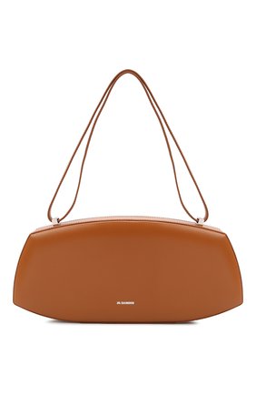 Женская сумка taos small JIL SANDER коричневого цвета, арт. JSPT852602-WTB00083N | Фото 1 (Материал: Натуральная кожа; Размер: small; Сумки-технические: Сумки top-handle)