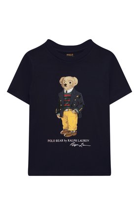 Детская хлопковая футболка POLO RALPH LAUREN синего цвета по цене 3805 руб., арт. 322853828 | Фото 1 Детская хлопковая футболка POLO RALPH LAUREN синего цвета, арт. 322853828 | Фото 1 (Материал внешний: Хлопок; Рукава: Короткие; Ростовка одежда: 5 лет | 110 см, 6 лет | 116 см, 7 лет | 122 см)