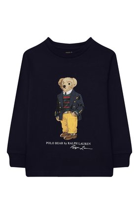 Детская хлопковый лонгслив POLO RALPH LAUREN темно-синего цвета по цене 4265 руб., арт. 322852014 | Фото 1 Детская хлопковый лонгслив POLO RALPH LAUREN темно-синего цвета, арт. 322852014 | Фото 1 (Материал внешний: Хлопок; Рукава: Длинные; Ростовка одежда: 5 лет | 110 см, 6 лет | 116 см, 7 лет | 122 см)