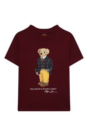 Детская хлопковая футболка POLO RALPH LAUREN бордового цвета по цене 3805 руб., арт. 321853828 | Фото 1 Детская хлопковая футболка POLO RALPH LAUREN бордового цвета, арт. 321853828 | Фото 1 (Материал внешний: Хлопок; Рукава: Короткие; Ростовка одежда: 18 мес | 86 см, 3 года | 98 см, 4 года | 104 см)