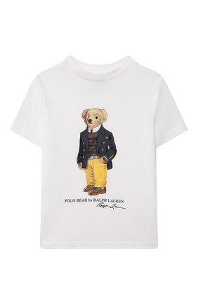 Детская хлопковая футболка POLO RALPH LAUREN белого цвета по цене 3805 руб., арт. 321853828 | Фото 1 Детская хлопковая футболка POLO RALPH LAUREN белого цвета, арт. 321853828 | Фото 1 (Материал внешний: Хлопок; Рукава: Короткие; Ростовка одежда: 18 мес | 86 см, 3 года | 98 см, 4 года | 104 см)