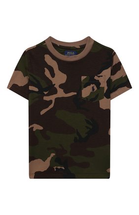 Детская хлопковая футболка POLO RALPH LAUREN хаки цвета по цене 3350 руб., арт. 321836548 | Фото 1 Детская хлопковая футболка POLO RALPH LAUREN хаки цвета, арт. 321836548 | Фото 1 (Материал внешний: Хлопок; Рукава: Короткие; Ростовка одежда: 18 мес | 86 см, 3 года | 98 см, 4 года | 104 см)