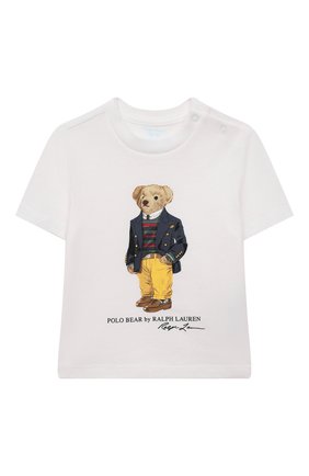 Детский хлопковая футболка POLO RALPH LAUREN белого цвета по цене 3350 руб., арт. 320853828 | Фото 1 Детский хлопковая футболка POLO RALPH LAUREN белого цвета, арт. 320853828 | Фото 1 (Материал внешний: Хлопок; Рукава: Короткие; Ростовка одежда: 9 мес | 74 см, 12 мес | 80 см, 3 мес | 62 см, 6 мес | 68 см)