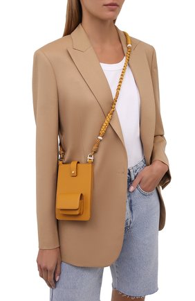 Кожаный чехол для iphone LORO PIANA желтого цвета по цене 121000 руб., арт. FAL8179 | Фото 2 Кожаный чехол для iphone LORO PIANA желтого цвета, арт. FAL8179 | Фото 2 (Женское Кросс-КТ: Кожа iPhone)