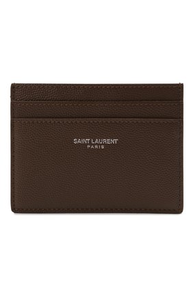 Мужской кожаный футляр для кредитных карт SAINT LAURENT коричневого цвета по цене 15150 руб., арт. 375946/BTY0N | Фото 1 Мужской кожаный футляр для кредитных карт SAINT LAURENT коричневого цвета, арт. 375946/BTY0N | Фото 1