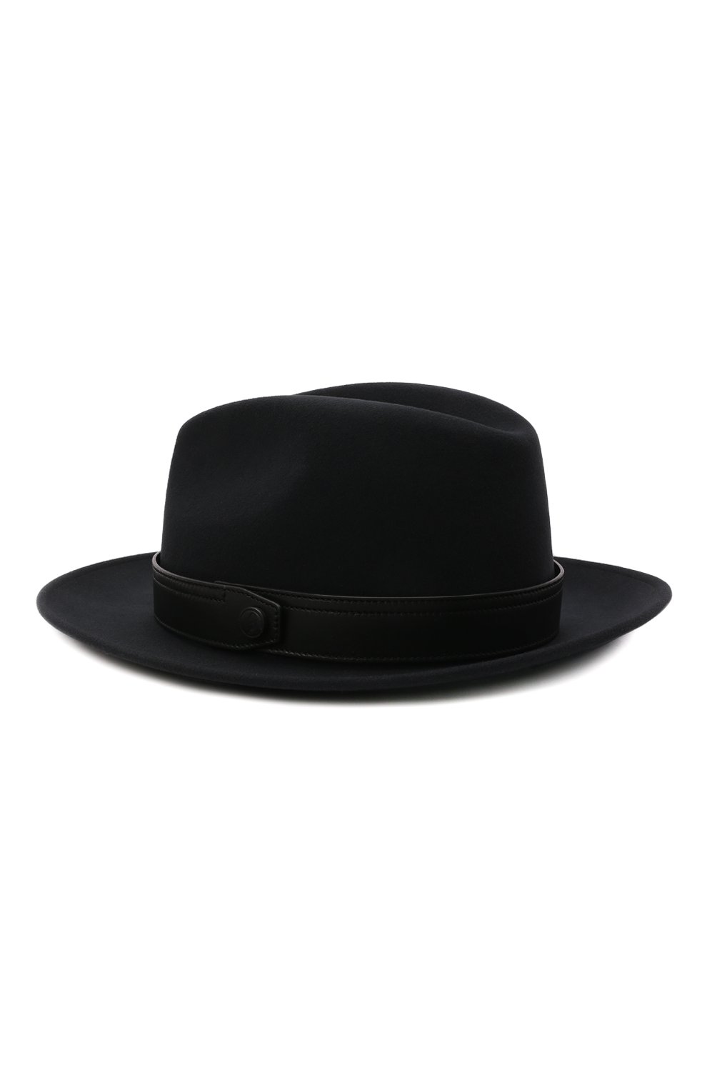 Мужская шерстяная шляпа BRIONI темно-синего цвета, арт. 04900L/01A4Q | Фото 3 (Материал: Текстиль, Шерсть)