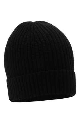 Мужская кашемировая шапка DANIELE FIESOLI черного цвета, арт. WS 8010 | Фото 1 (Материал: Шерсть, Кашемир, Текстиль; Кросс-КТ: Трикотаж)