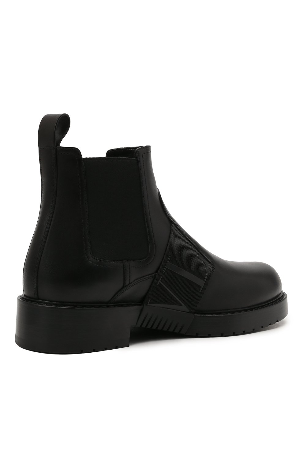 Мужские кожаные челси VALENTINO черного цвета, арт. WY2S0E72/PPW | Фото 4 (Материал внешний: Кожа; Материал внутренний: Натуральная кожа; Материал утеплителя: Без утеплителя; Подошва: Плоская; Мужское Кросс-КТ: Сапоги-обувь, Челси-обувь)