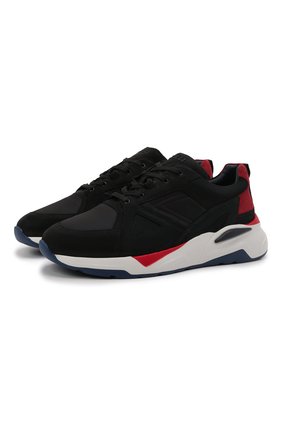 Мужские комбинированные кроссовки ZILLI SPORT черного цвета по цене 96550 руб., арт. MDW-T184/S02 | Фото 1 Мужские комбинированные кроссовки ZILLI SPORT черного цвета, арт. MDW-T184/S02 | Фото 1 (Подошва: Массивная; Материал внутренний: Натуральная кожа; Стили: Спорт; Материал внешний: Кожа)