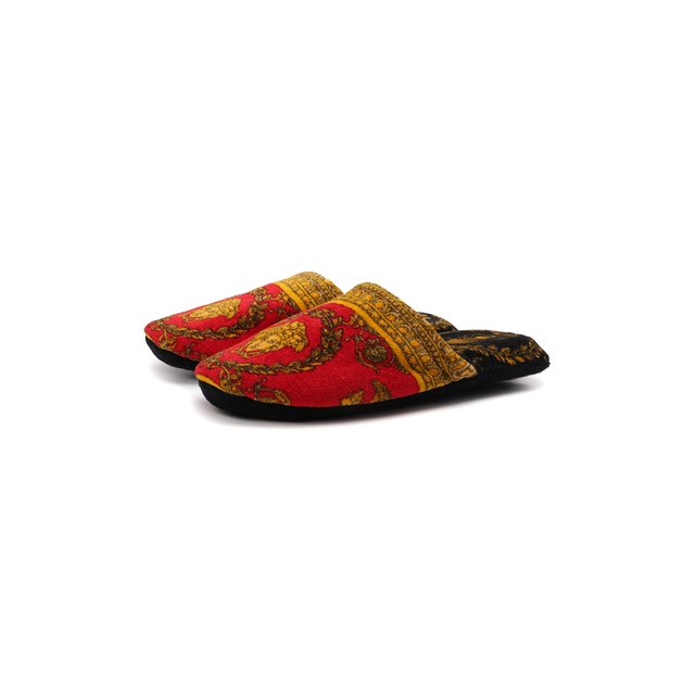 Текстильные домашние туфли Versace Красный ZSLP00002/ZC0SP075 5590115