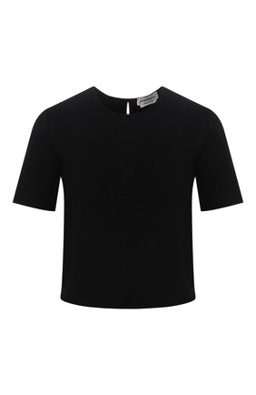 Женский топ из вискозы ALEXANDER MCQUEEN черного цвета по цене 94450 руб., арт. 667770/Q1AU9 | Фото 1 Женский топ из вискозы ALEXANDER MCQUEEN черного цвета, арт. 667770/Q1AU9 | Фото 1 (Рукава: Короткие; Длина (для топов): Укороченные; Материал внешний: Вискоза; Стили: Кэжуэл)