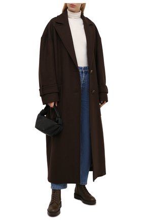 Женские кожаные ботинки SANTONI хаки цвета по цене 54350 руб., арт. WTHW595690LINU0RV20 | Фото 2 Женские кожаные ботинки SANTONI хаки цвета, арт. WTHW595690LINU0RV20 | Фото 2 (Подошва: Платформа; Материал внутренний: Натуральная кожа; Каблук высота: Низкий; Женское Кросс-КТ: Военные ботинки; Материал внешний: Кожа; Материал утеплителя: Без утеплителя)