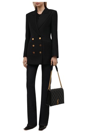 Женский жакет из вискозы TOM FORD черного цвета по цене 237000 руб., арт. GI2815-FAX846 | Фото 2 Женский жакет из вискозы TOM FORD черного цвета, арт. GI2815-FAX846 | Фото 2 (Рукава: Длинные; Материал подклада: Вискоза; Длина (для топов): Удлиненные; Материал внешний: Вискоза; Женское Кросс-КТ: Жакет-одежда; 1-2-бортные: Двубортные; Стили: Кэжуэл; Случай: Повседневный)