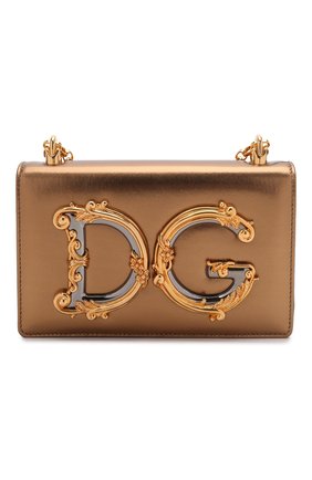 Женский клатч dg girls DOLCE & GABBANA золотого цвета по цене 143500 руб., арт. BB6498/AW121 | Фото 1 Женский клатч dg girls DOLCE & GABBANA золотого цвета, арт. BB6498/AW121 | Фото 1 (Материал: Натуральная кожа; Ремень/цепочка: На ремешке; Размер: small; Женское Кросс-КТ: Клатч-клатчи, Вечерняя сумка)
