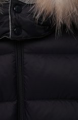 Детского комплект из куртки и комбинезона MONCLER темно-синего цвета, арт. G2-951-1F504-02-53079/9-12M | Фото 6 (Рукава: Длинные; Кросс-КТ НВ: Верхняя одежда-одежда, Утепленные; Материал внешний: Синтетический материал; Материал утеплителя: Пух и перо; Материал подклада: Хлопок; Ростовка одежда: 6 мес | 68 см, 9 мес | 74 см)