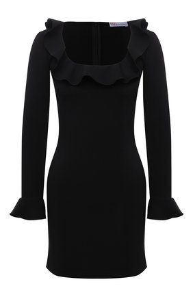 Женское платье REDVALENTINO черного цвета по цене 37600 руб., арт. WR0VACA0/5LB | Фото 1 Женское платье REDVALENTINO черного цвета, арт. WR0VACA0/5LB | Фото 1 (Материал внешний: Синтетический материал; Рукава: Длинные; Длина Ж (юбки, платья, шорты): Мини; Женское Кросс-КТ: Платье-одежда; Случай: Коктейльный; Стили: Романтичный)