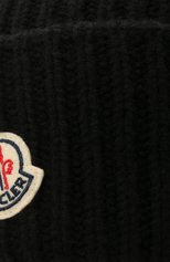 Мужская шапка из шерсти и кашемира MONCLER черного цвета, арт. G2-091-3B000-48-M1127 | Фото 3 (Материал: Текстиль, Кашемир, Шерсть; Кросс-КТ: Трикотаж)