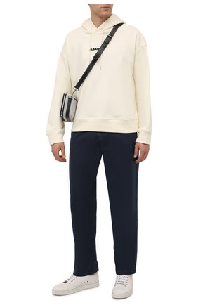 Мужские хлопковые брюки STONE ISLAND темно-синего цвета по цене 22650 руб., арт. 7515315L1 | Фото 2 Мужские хлопковые брюки STONE ISLAND темно-синего цвета, арт. 7515315L1 | Фото 2 (Материал внешний: Хлопок; Длина (брюки, джинсы): Стандартные; Случай: Повседневный; Стили: Кэжуэл; Силуэт М (брюки): Чиносы)