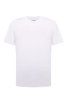 Мужская хлопковая футболка ACNE STUDIOS белого цвета по цене 11400 руб., арт. BL0230 | Фото 1 Мужская хлопковая футболка ACNE STUDIOS белого цвета, арт. BL0230 | Фото 1 (Материал внешний: Хлопок; Рукава: Короткие; Длина (для топов): Стандартные; Принт: Без принта; Стили: Минимализм)