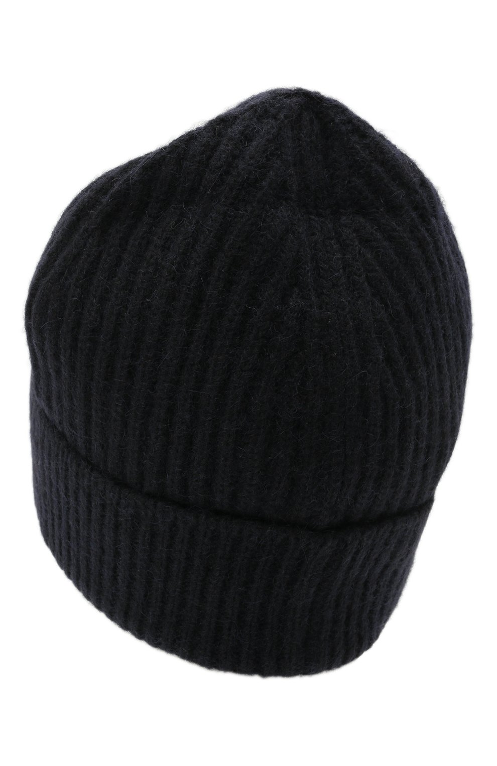 Мужская шерстяная шапка MAISON MARGIELA темно-синего цвета, арт. S50TC0053/S17849 | Фото 2 (Материал: Текстиль, Шерсть; Кросс-КТ: Трикотаж)