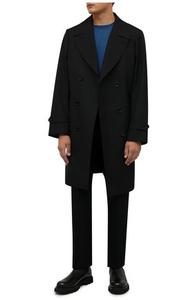 Мужской шерстяной джемпер ERMENEGILDO ZEGNA синего цвета по цене 71950 руб., арт. UYM00/110 | Фото 2 Мужской шерстяной джемпер ERMENEGILDO ZEGNA синего цвета, арт. UYM00/110 | Фото 2 (Материал внешний: Шерсть; Мужское Кросс-КТ: Джемперы; Длина (для топов): Стандартные; Рукава: Длинные; Вырез: Круглый; Стили: Кэжуэл; Принт: Без принта)