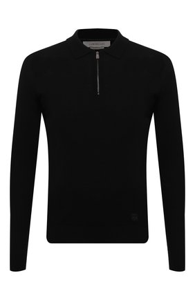 Мужское шерстяное поло CORNELIANI черного цвета по цене 34900 руб., арт. 88M50F-1825100/00 | Фото 1 Мужское шерстяное поло CORNELIANI черного цвета, арт. 88M50F-1825100/00 | Фото 1 (Рукава: Длинные; Материал внешний: Шерсть; Длина (для топов): Стандартные; Застежка: Молния; Кросс-КТ: Трикотаж; Стили: Кэжуэл)