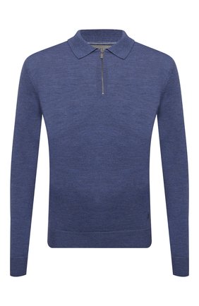 Мужское шерстяное поло CORNELIANI голубого цвета по цене 27550 руб., арт. 88M50F-1825100/00 | Фото 1 Мужское шерстяное поло CORNELIANI голубого цвета, арт. 88M50F-1825100/00 | Фото 1 (Рукава: Длинные; Длина (для топов): Стандартные; Материал внешний: Шерсть; Застежка: Молния; Кросс-КТ: Трикотаж; Стили: Кэжуэл)