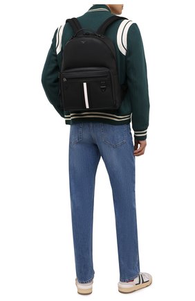 Мужской кожаный рюкзак mavrick BALLY черного цвета, арт. MAVRICK/00 | Фото 2 (Материал: Натуральная кожа; Размер: large; Стили: Классический)
