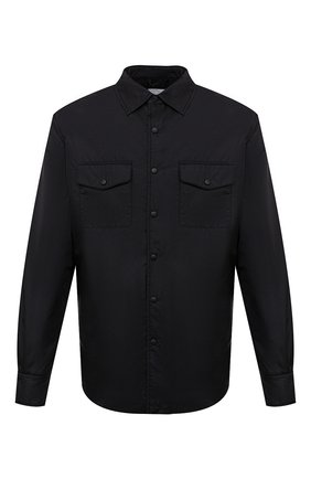 Мужская утепленная куртка-рубашка ASPESI черного цвета, арт. W1 I I029 7961 | Фото 1 (Материал подклада: Синтетический материал; Рукава: Длинные; Материал внешний: Синтетический материал; Длина (верхняя одежда): Короткие; Кросс-КТ: Куртка; Мужское Кросс-КТ: утепленные куртки; Стили: Кэжуэл)