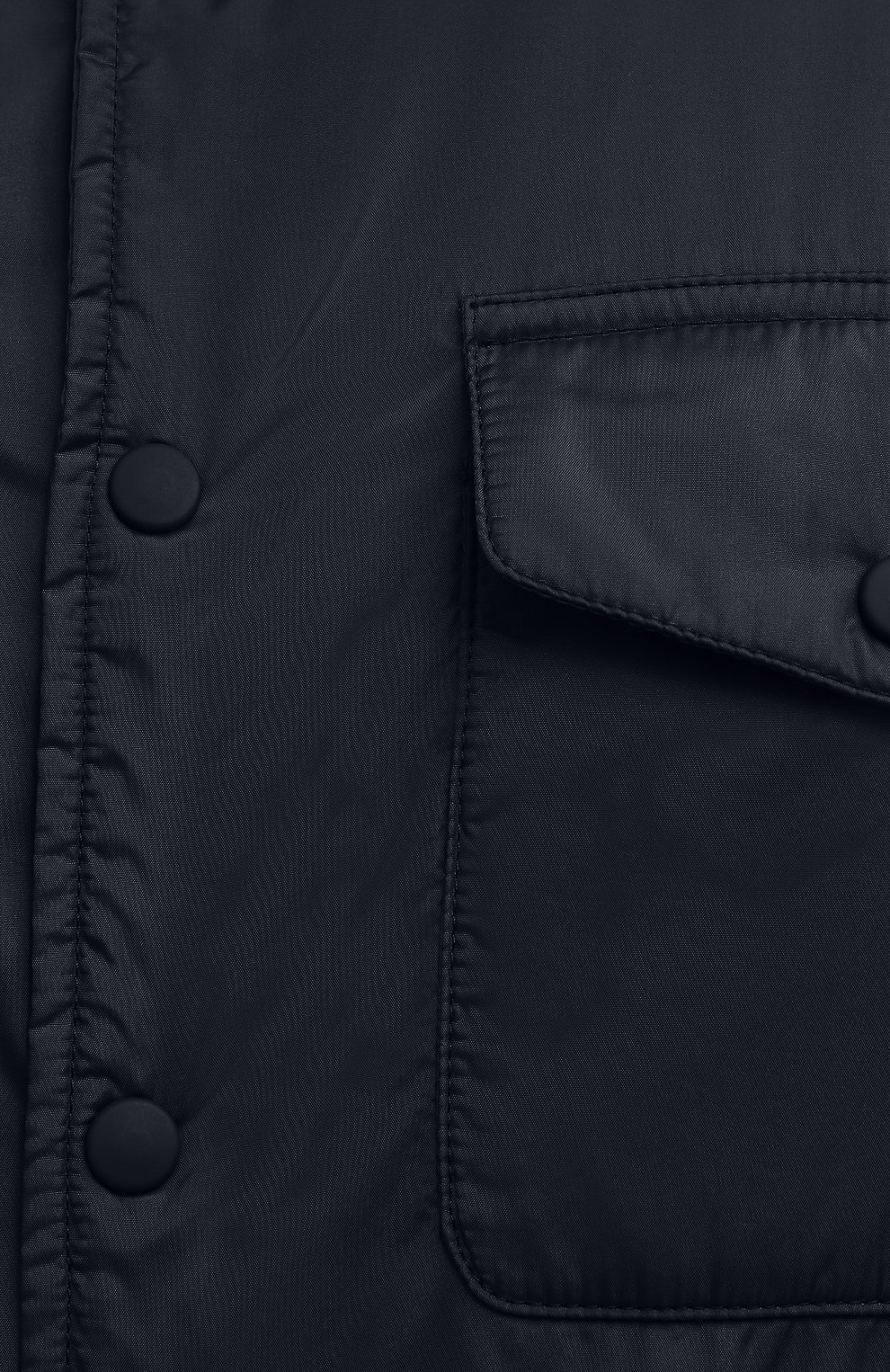 Мужская утепленная куртка-рубашка ASPESI темно-синего цвета, арт. W1 I I029 7961 | Фото 5 (Кросс-КТ: Куртка; Рукава: Длинные; Материал внешний: Синтетический материал; Мужское Кросс-КТ: утепленные куртки; Материал подклада: Синтетический материал; Длина (верхняя одежда): Короткие; Стили: Кэжуэл)