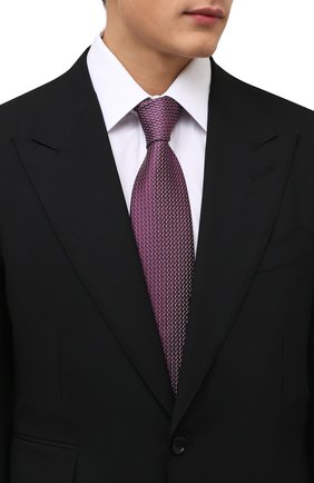 Мужской шелковый галстук BRIONI красного цвета, арт. 062I00/01427 | Фото 2 (Материал: Текстиль, Шелк; Принт: С принтом)