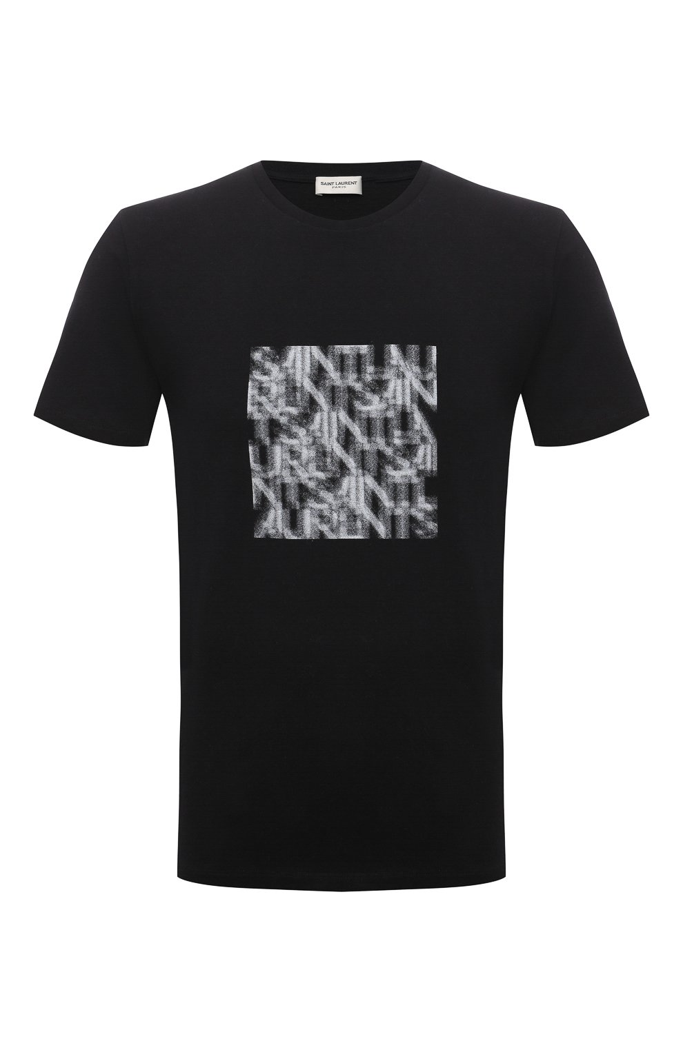 Футболки Saint Laurent, Хлопковая футболка Saint Laurent, Франция, Чёрный, Хлопок: 100%;, 12209951  - купить