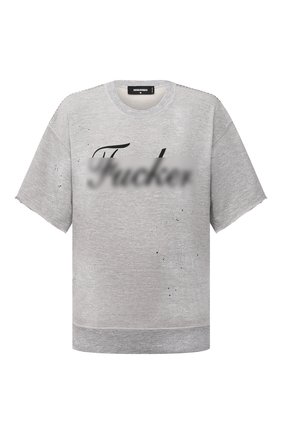 Мужской толстовка из хлопка и вискозы DSQUARED2 серого цвета по цене 46450 руб., арт. S71GU0429/S25061 | Фото 1 Мужской толстовка из хлопка и вискозы DSQUARED2 серого цвета, арт. S71GU0429/S25061 | Фото 1 (Рукава: Короткие; Длина (для топов): Стандартные; Материал внешний: Хлопок; Принт: С принтом; Стили: Гранж; Мужское Кросс-КТ: свитшот-одежда)