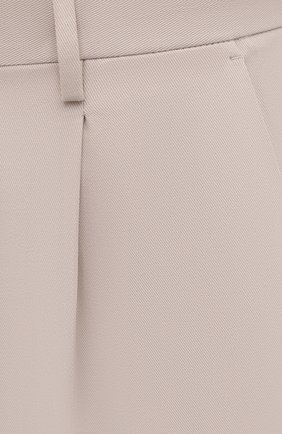 Мужские хлопковые брюки ERMENEGILDO ZEGNA кремвого цвета, арт. UVI14/TP24 | Фото 5 (Длина (брюки, джинсы): Стандартные; Случай: Повседневный; Материал внешний: Хлопок; Стили: Кэжуэл)