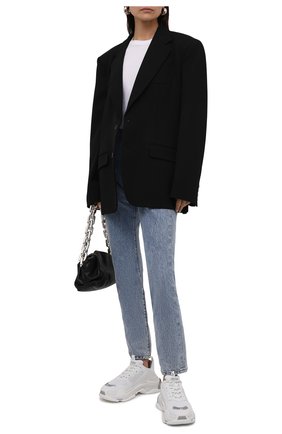 Женские комбинированные кроссовки triple s BALENCIAGA белого цвета по цене 85650 руб., арт. 524039/W2FS4 | Фото 2 Женские комбинированные кроссовки triple s BALENCIAGA белого цвета, арт. 524039/W2FS4 | Фото 2 (Материал внутренний: Текстиль; Материал внешний: Текстиль, Экокожа; Подошва: Платформа)