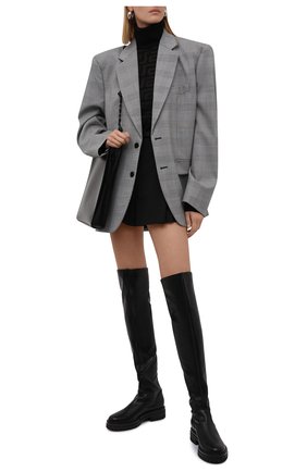 Женские кожаные ботфорты marsden GIANVITO ROSSI черного цвета по цене 99500 руб., арт. G80576.20G0M.ENSNER0 | Фото 2 Женские кожаные ботфорты marsden GIANVITO ROSSI черного цвета, арт. G80576.20G0M.ENSNER0 | Фото 2 (Подошва: Платформа; Каблук высота: Низкий; Высота голенища: Высокие; Материал внутренний: Натуральная кожа; Каблук тип: Устойчивый)