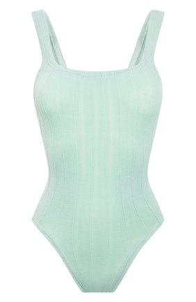 Женский слитный купальник HUNZA G зеленого цвета по цене 13350 руб., арт. SQUARE NECK NILE SWIM NILE | Фото 1 Женский слитный купальник HUNZA G зеленого цвета, арт. SQUARE NECK NILE SWIM NILE | Фото 1 (Длина Ж (юбки, платья, шорты): Мини; Материал внешний: Синтетический материал; Женское Кросс-КТ: Слитные купальники)
