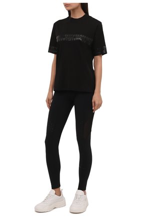 Женские леггинсы MONCLER черного цвета по цене 42500 руб., арт. G2-093-8H000-01-899A6 | Фото 2 Женские леггинсы MONCLER черного цвета, арт. G2-093-8H000-01-899A6 | Фото 2 (Материал внешний: Синтетический материал; Длина (брюки, джинсы): Стандартные; Стили: Спорт-шик; Женское Кросс-КТ: Леггинсы-одежда, Леггинсы-спорт)