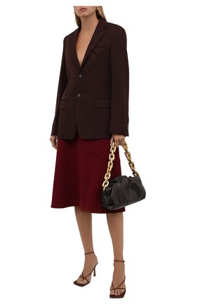 Женская шерстяная юбка JIL SANDER красного цвета по цене 72550 руб., арт. JSWT356303-WT200400 | Фото 2 Женская шерстяная юбка JIL SANDER красного цвета, арт. JSWT356303-WT200400 | Фото 2 (Материал внешний: Шерсть; Стили: Минимализм; Женское Кросс-КТ: Юбка-одежда; Длина Ж (юбки, платья, шорты): До колена)