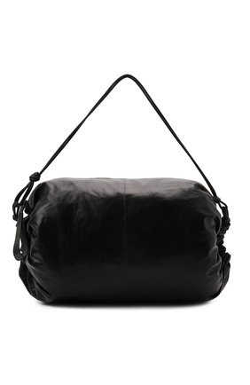 Женская сумка drawstring JIL SANDER черного цвета, арт. JSPT853596-WTB00106 | Фото 1 (Материал: Натуральная кожа; Размер: large; Сумки-технические: Сумки через плечо)