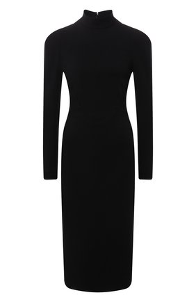 Женское платье из вискозы TOM FORD черного цвета по цене 266000 руб., арт. AB3003-FAX575 | Фото 1 Женское платье из вискозы TOM FORD черного цвета, арт. AB3003-FAX575 | Фото 1 (Материал подклада: Шелк; Длина Ж (юбки, платья, шорты): Миди; Рукава: Длинные; Материал внешний: Вискоза; Стили: Гламурный; Случай: Формальный; Женское Кросс-КТ: платье-футляр)