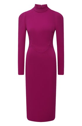 Женское платье из вискозы TOM FORD фуксия цвета по цене 266000 руб., арт. AB3003-FAX575 | Фото 1 Женское платье из вискозы TOM FORD фуксия цвета, арт. AB3003-FAX575 | Фото 1 (Длина Ж (юбки, платья, шорты): Миди; Материал подклада: Шелк; Рукава: Длинные; Материал внешний: Вискоза; Стили: Гламурный; Случай: Формальный; Женское Кросс-КТ: платье-футляр)