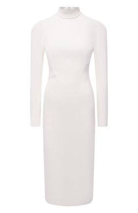 Женское платье из вискозы TOM FORD белого цвета по цене 266000 руб., арт. AB3003-FAX575 | Фото 1 Женское платье из вискозы TOM FORD белого цвета, арт. AB3003-FAX575 | Фото 1 (Длина Ж (юбки, платья, шорты): Миди; Рукава: Длинные; Материал внешний: Вискоза; Материал подклада: Шелк; Стили: Гламурный; Случай: Формальный; Женское Кросс-КТ: платье-футляр)