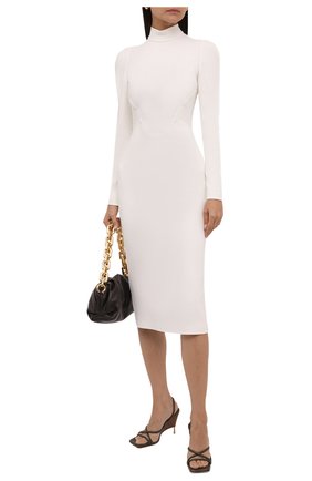 Женское платье из вискозы TOM FORD белого цвета по цене 266000 руб., арт. AB3003-FAX575 | Фото 2 Женское платье из вискозы TOM FORD белого цвета, арт. AB3003-FAX575 | Фото 2 (Длина Ж (юбки, платья, шорты): Миди; Рукава: Длинные; Материал внешний: Вискоза; Материал подклада: Шелк; Стили: Гламурный; Случай: Формальный; Женское Кросс-КТ: платье-футляр)