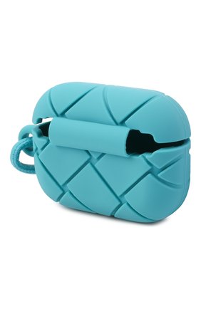 Чехол для airpods pro BOTTEGA VENETA голубого цвета по цене 12550 руб., арт. 670190/V0EY1 | Фото 3 Чехол для airpods pro BOTTEGA VENETA голубого цвета, арт. 670190/V0EY1 | Фото 3 (Материал: Пластик)