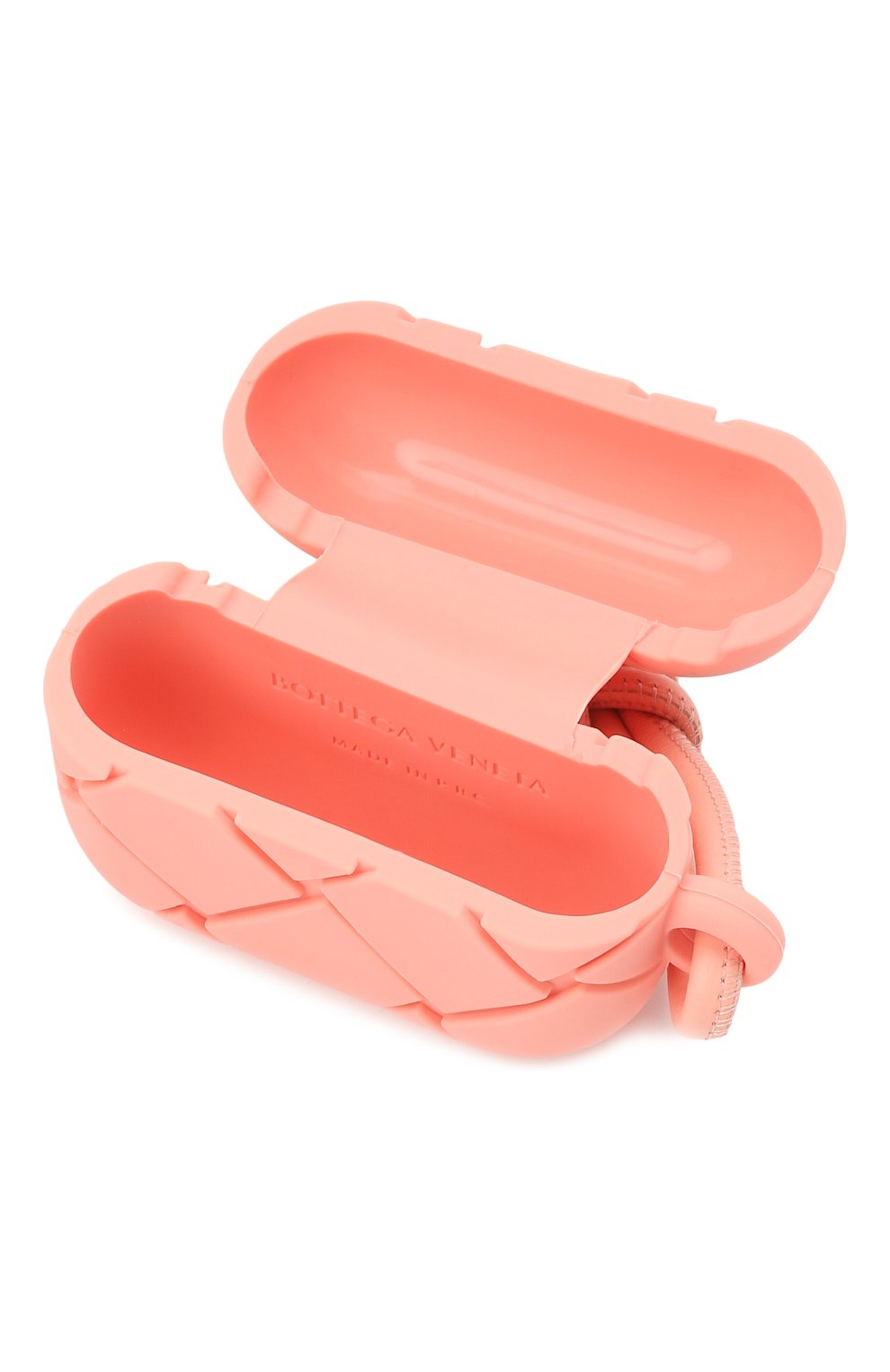 Чехол для airpods pro BOTTEGA VENETA розового цвета, арт. 670190/V0EY1 | Фото 4 (Материал: Пластик)
