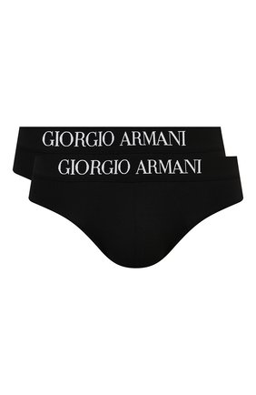 Мужские комплект из двух брифов GIORGIO ARMANI черного цвета по цене 10800 руб., арт. 100109/CC813 | Фото 1 Мужские комплект из двух брифов GIORGIO ARMANI черного цвета, арт. 100109/CC813 | Фото 1 (Материал внешний: Лиоцелл, Хлопок, Растительное волокно; Кросс-КТ: бельё; Мужское Кросс-КТ: Трусы)